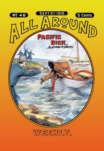 All Around Weekly: Pacific Dick 28x42 Giclee on Canvas