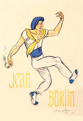 Jean Borlin 28x42 Giclee on Canvas