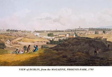 View of Dublin  from the Magazine  Phoenix-Park  1795 28x42 Giclee on Canvas