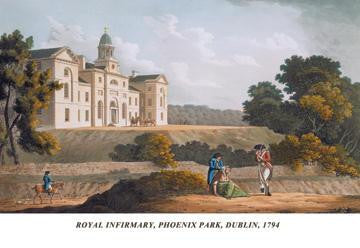 Royal Infirmary  Phoenix Park  Dublin  1794 28x42 Giclee on Canvas