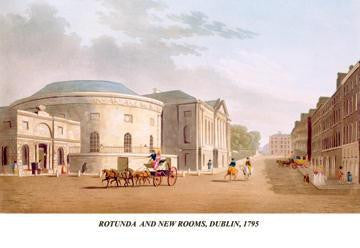 Rotunda and New Rooms  Dublin  1795 28x42 Giclee on Canvas