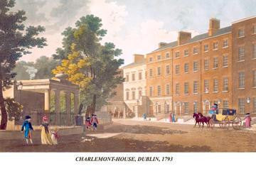 Charlemont-House  Dublin  1793 28x42 Giclee on Canvas