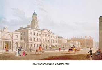 Lying-In Hospital  Dublin  1795 28x42 Giclee on Canvas