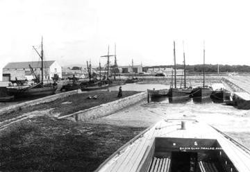 Tralee Basin Quay  Ireland 28x42 Giclee on Canvas