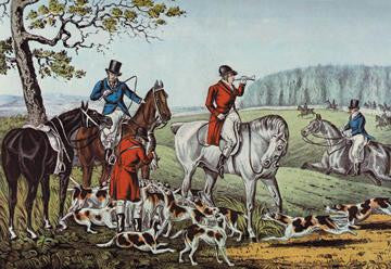 Fox Hunt 28x42 Giclee on Canvas