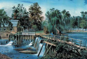 Mill-Dam 28x42 Giclee on Canvas