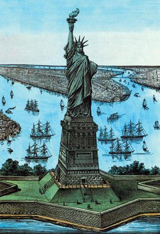 Statue of Liberty 28x42 Giclee on Canvas