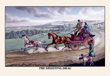 The Shooting Drag 28x42 Giclee on Canvas