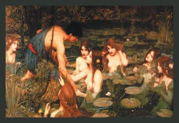 Hylas and the Nymphs 28x42 Giclee on Canvas