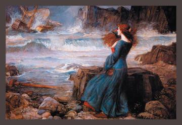 Miranda and the Tempest 28x42 Giclee on Canvas