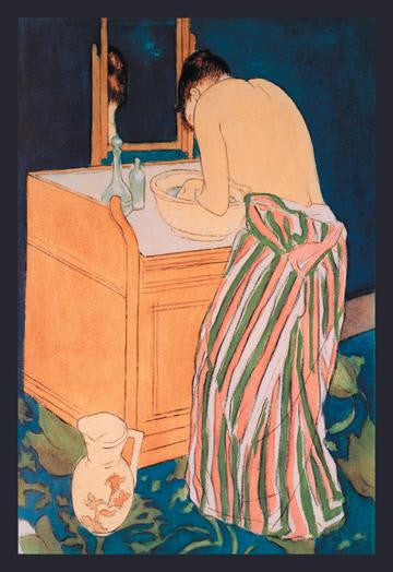 Woman Bathing 28x42 Giclee on Canvas