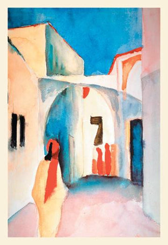 A Glance Down an Alley 28x42 Giclee on Canvas