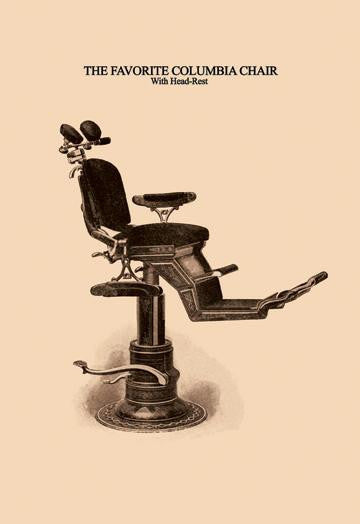 The Favorite Columbia Chair: With Head-Rest 28x42 Giclee on Canvas