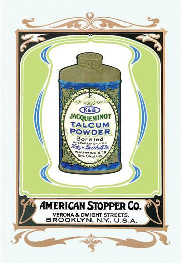 K&B Jacqueminot Talcum Powder 28x42 Giclee on Canvas