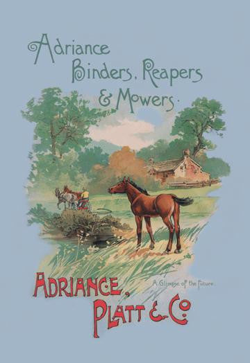 Adriance Binders  Reapers and Mowers 28x42 Giclee on Canvas