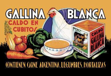 Gallina Blanca 28x42 Giclee on Canvas