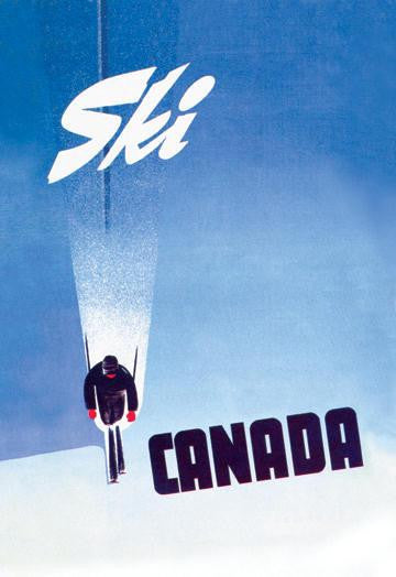 Ski Canada 28x42 Giclee on Canvas