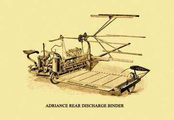 Adriance Rear Discharge Binder 28x42 Giclee on Canvas