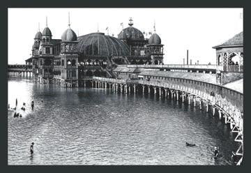 Salt Air Pavillon  Great Salt Lake  Utah 28x42 Giclee on Canvas