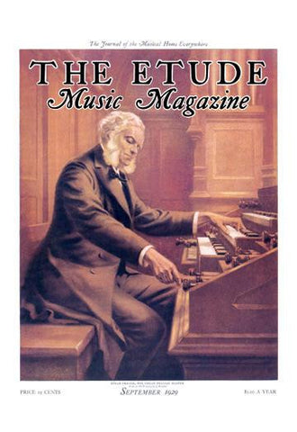 The Etude: September 1929 28x42 Giclee on Canvas