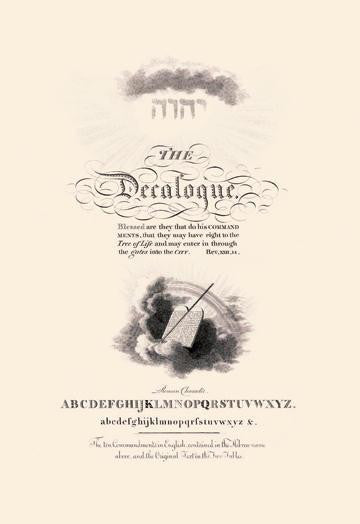 The Decalogue 28x42 Giclee on Canvas