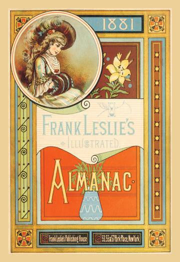 Frank Leslie&#39;s Illustrated Almanac: Girl with Muffler  1881 28x42 Giclee on Canvas