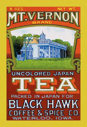 Mt. Vernon Brand Tea 28x42 Giclee on Canvas