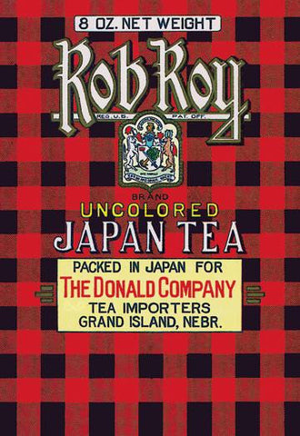 Rob Roy Brand Tea 28x42 Giclee on Canvas