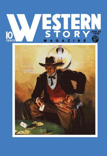 Western Story Magazine: Slick Jack 28x42 Giclee on Canvas