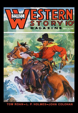 Western Story Magazine: No Limits 28x42 Giclee on Canvas