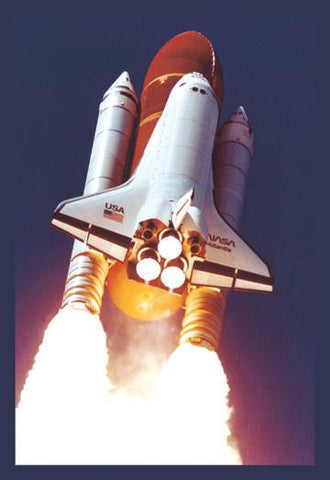 Atlantis Lift-Off 28x42 Giclee on Canvas