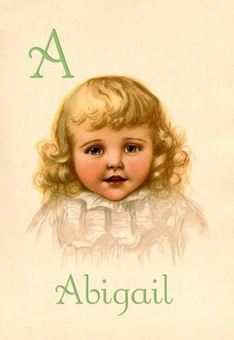 A for Abigail 28x42 Giclee on Canvas