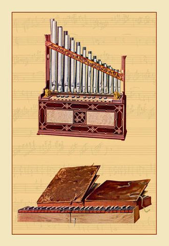 Portable Organ and Bible Regal 28x42 Giclee on Canvas