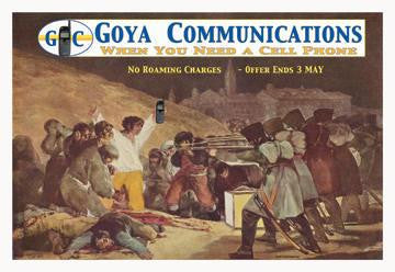 Goya Communications: When You Need a Cell Phone 28x42 Giclee on Canvas