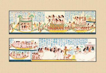 The Funeral Passing Over the Lake of the Dead 28x42 Giclee on Canvas