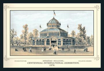 Centennial International Exhibition  1876 - Arkansas Building 28x42 Giclee on Canvas