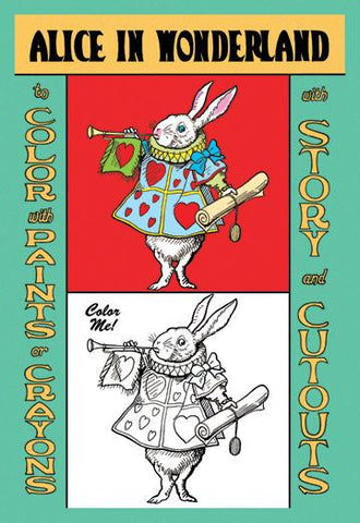 Alice in Wonderland: The White Rabbit - Color Me! 28x42 Giclee on Canvas