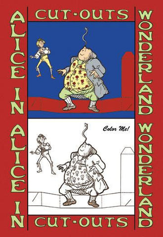 Alice in Wonderland: Father William Balances an Eel - Color Me! 28x42 Giclee on Canvas