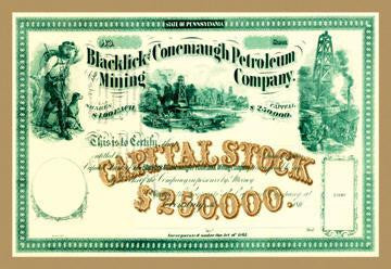 Blacklick & Conemaugh Petroleum Mining Company 28x42 Giclee on Canvas