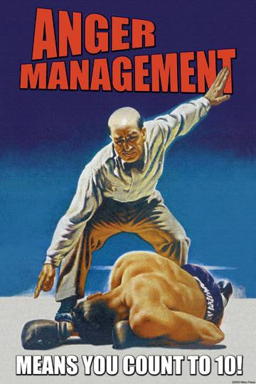 Anger Management 28x42 Giclee on Canvas