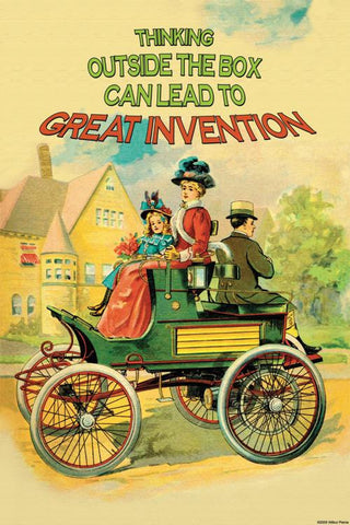 Thinking Outside the Box 28x42 Giclee on Canvas