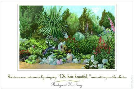 Gardens are not made bye 28x42 Giclee on Canvas