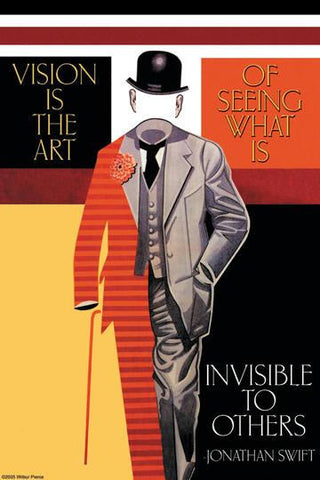 Vision is the Art 28x42 Giclee on Canvas