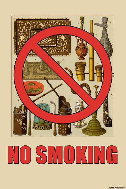 No Smoking 28x42 Giclee on Canvas