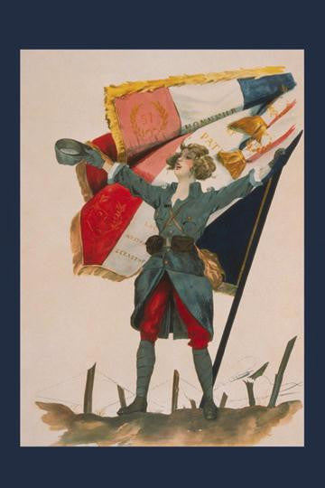 Vive La France! 28x42 Giclee on Canvas