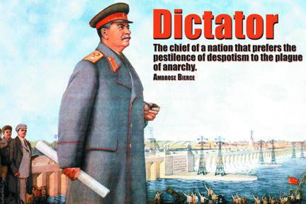 Dictator 28x42 Giclee on Canvas