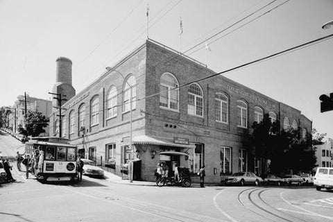 Cable Car Headquarters 28x42 Giclee on Canvas