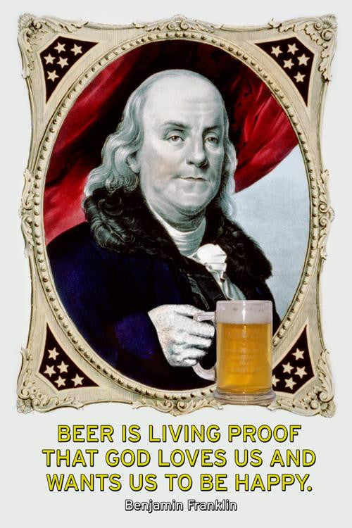 Beer is Living Proofe 28x42 Giclee on Canvas