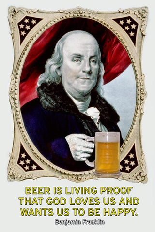 Beer is Living Proofe 28x42 Giclee on Canvas