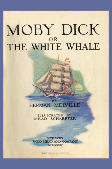 Moby Dick or The White Whale 28x42 Giclee on Canvas